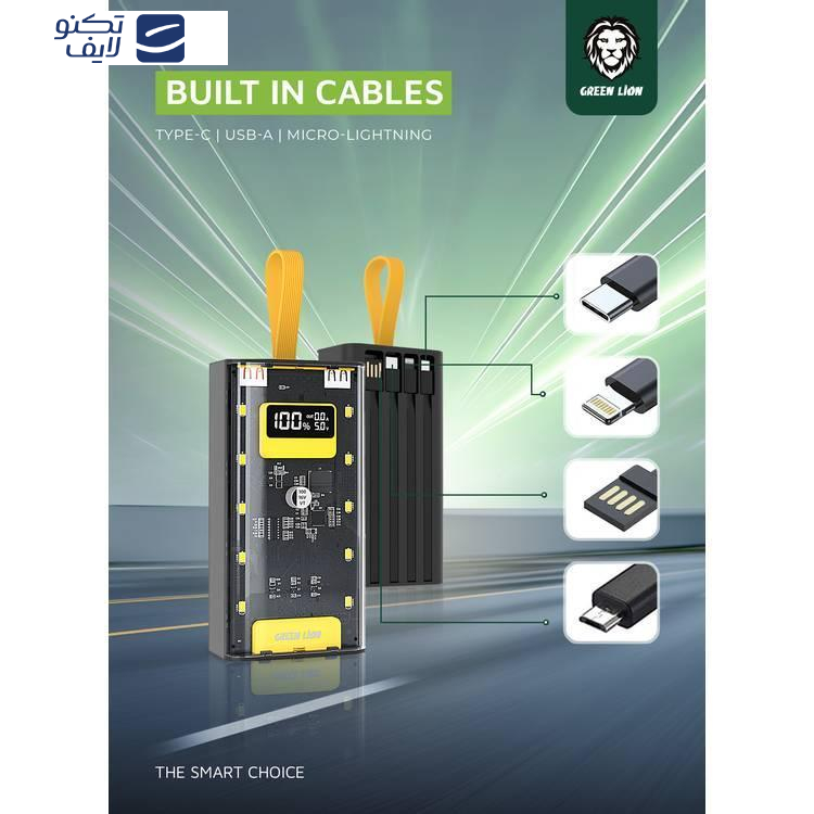 پاوربانک 20 وات گرین لاین مدل Transparent Pro ظرفیت 20000 میلی آمپر ساعت پاوربانک 20 وات گرین لاین مدل Transparent Pro ظرفیت 20000 میلی آمپر ساعت