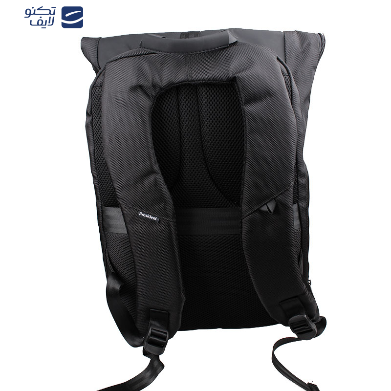 کوله پشتی لپ تاپ پرزیدنت مدل نولان مناسب برای لپ تاپ 14.1 تا 15.6 اینچی