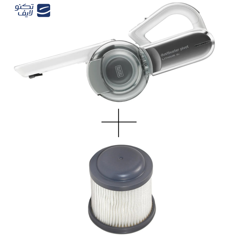 جارو شارژی دستی بلک اند دکر مدل PV1820L به همراه فیلتر