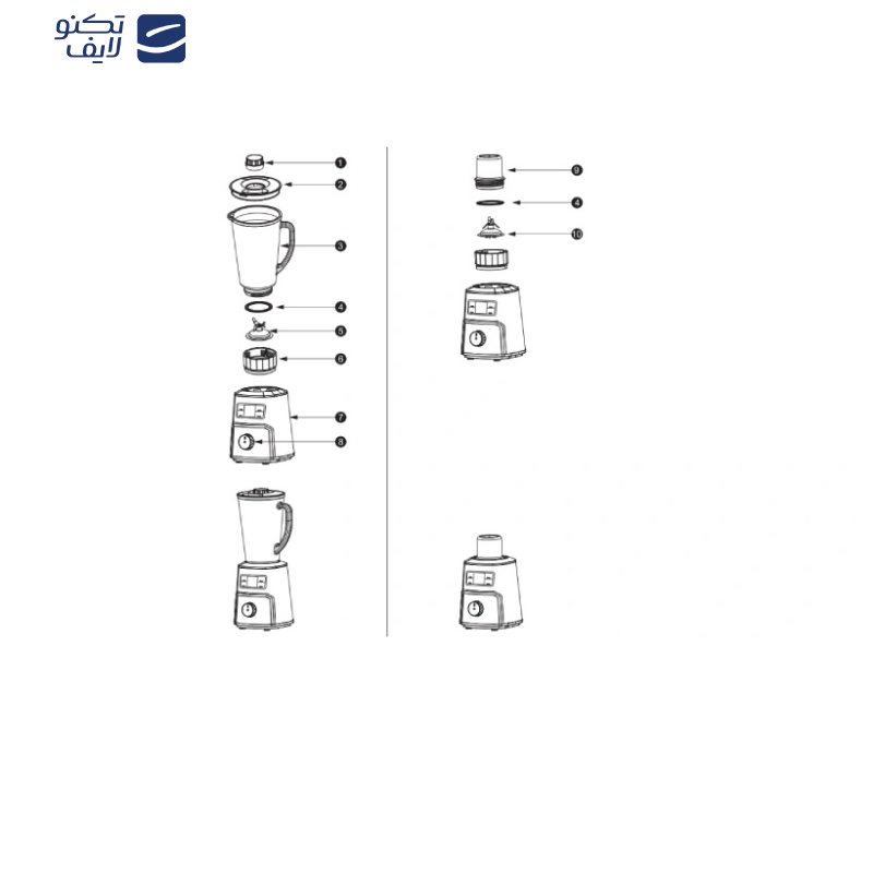 مخلوط کن و آسیاب کن سوپر کاسا مدل CA-301