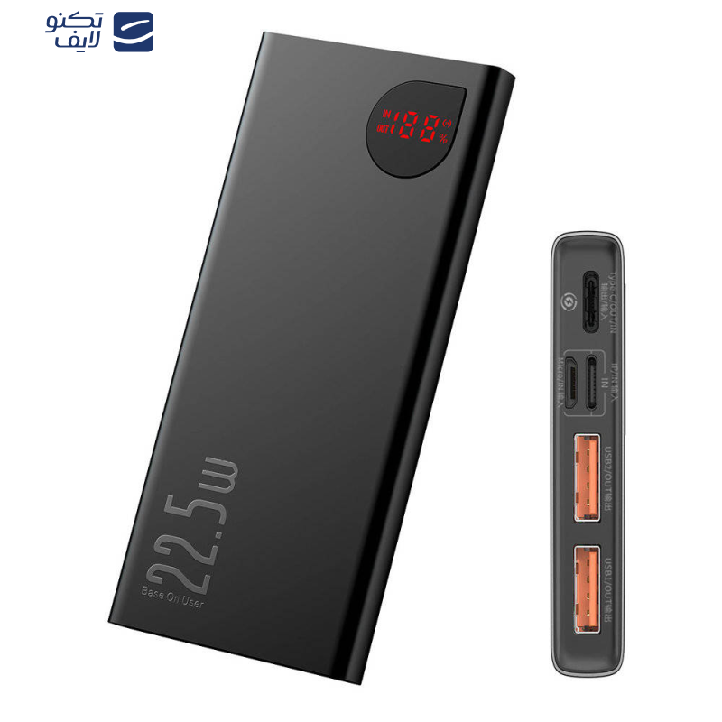 پاوربانک باسئوس مدل PPAD000001 ظرفیت 10000 میلی آمپر ساعت