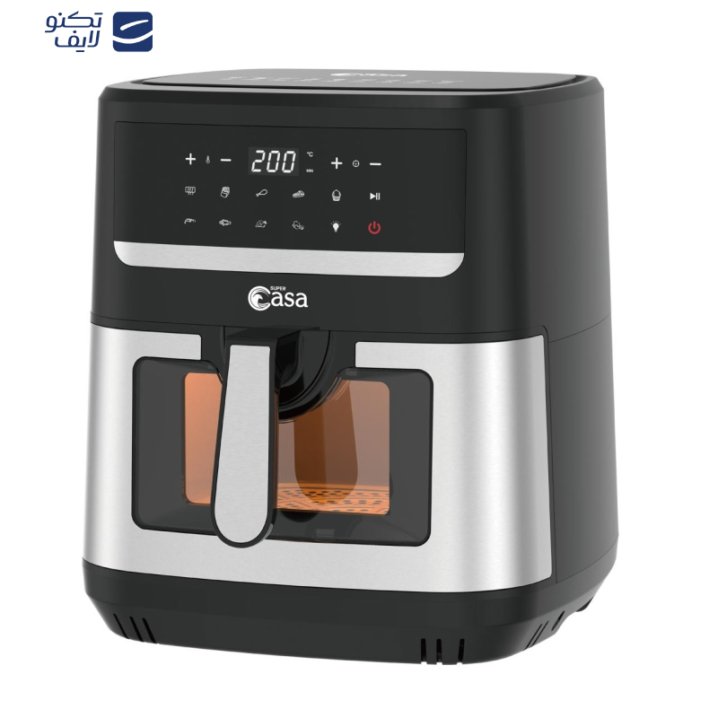 سرخ کن بدون روغن سوپر کاسا مدل دو المنته CA-8591 سرخ کن بدون روغن سوپر کاسا مدل دو المنته CA-8591