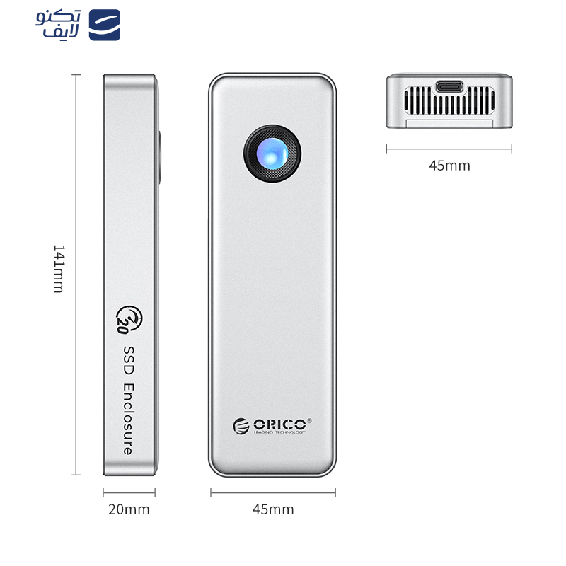 باکس M.2 NVMe SSD اوریکو مدل OUM2-G20