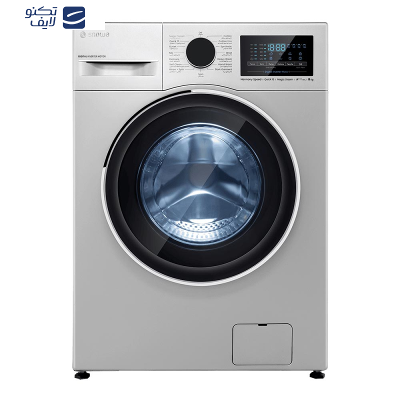 ماشین لباسشویی 8 کیلوگرم اتوماتیک اسنوا مدل SWM-B80S
