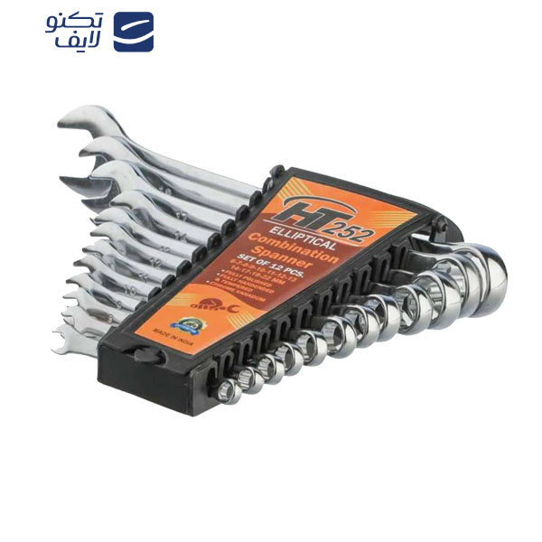 آچار یکسر تخت و یکسر رینگی  مدل HT 252 مجموعه 12عددی