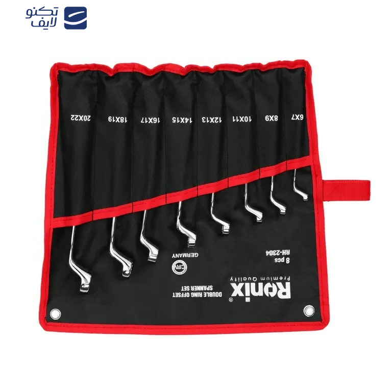 آچار دو سر رینگی رونیکس مدل RH-2304 مجموعه 8 عددی