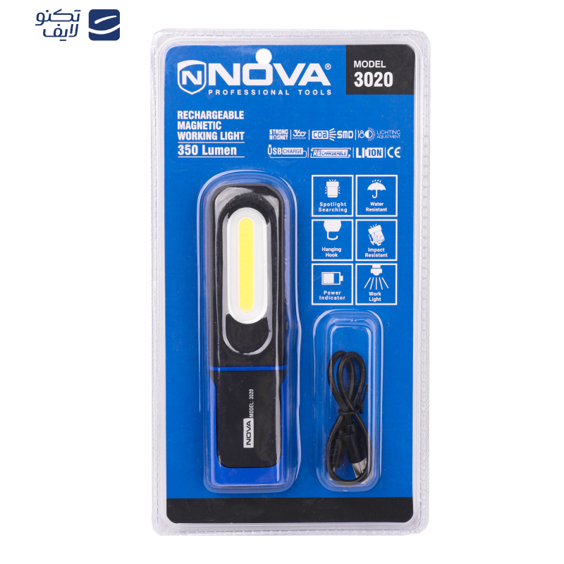 چراغ قوه دستی نووا مدل 3020