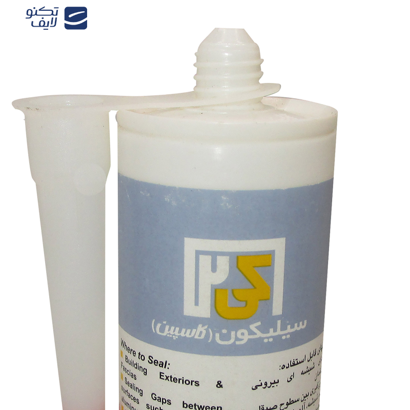 چسب سیلیکون کاسپین مدل SILICONEK2 حجم 300 میلی لیتر