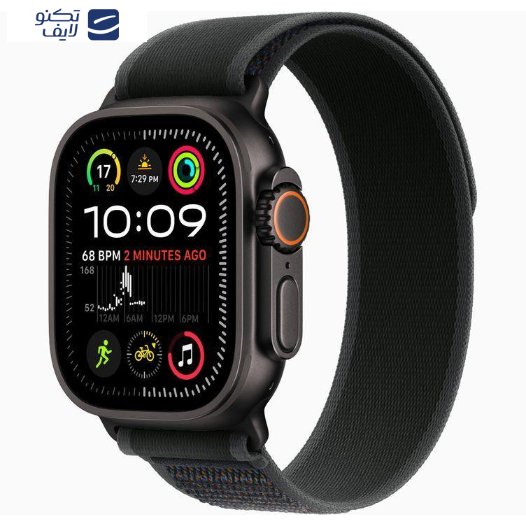 ساعت هوشمند اپل مدل Ultra 2 Black Titanium Case Alpine Loop 49mm 
