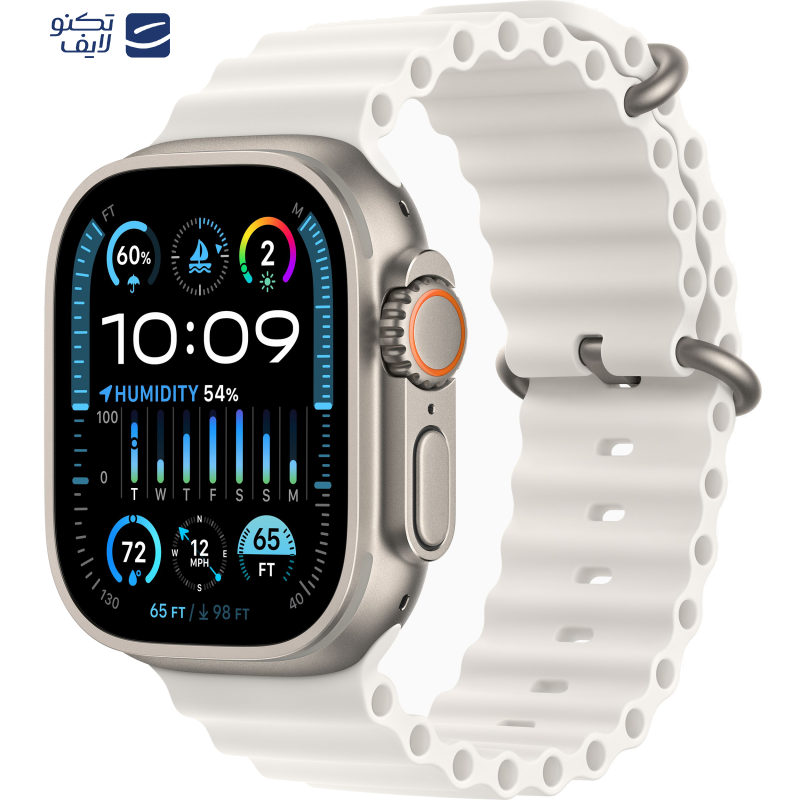 ساعت هوشمند اپل مدل Ultra 2 2024 Titanium Case Ocean Band 49mm ساعت هوشمند اپل مدل Ultra 2 2024 Titanium Case Ocean Band 49mm