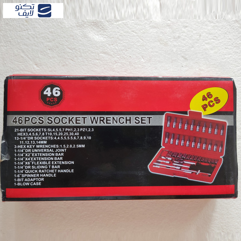 آچار بکس مدل 46-PCS مجموعه 46 عددی 