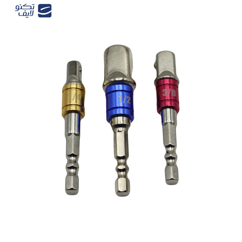 رابط بکس سر دریلی مدل مگنتی کد YP-1/4-3/8-1/2INCH  مجموعه 3 عددی 