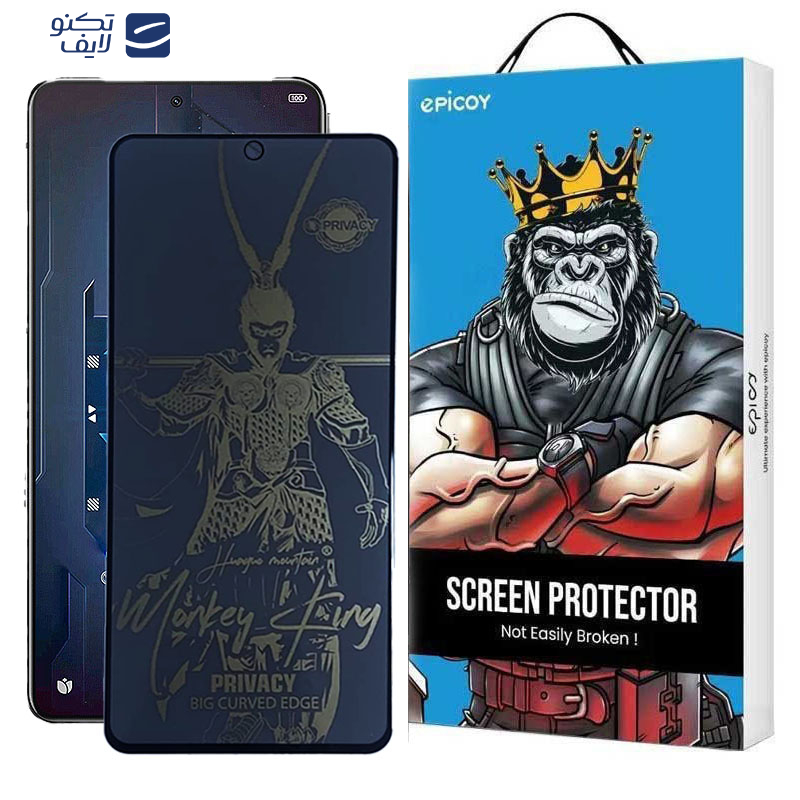 محافظ صفحه نمایش اپیکوی مدل wukong privacy مناسب برای گوشی موبایل شیائومی Black Shark 5 Pro / 5 / 4 Pro / 4 / 3s / 3