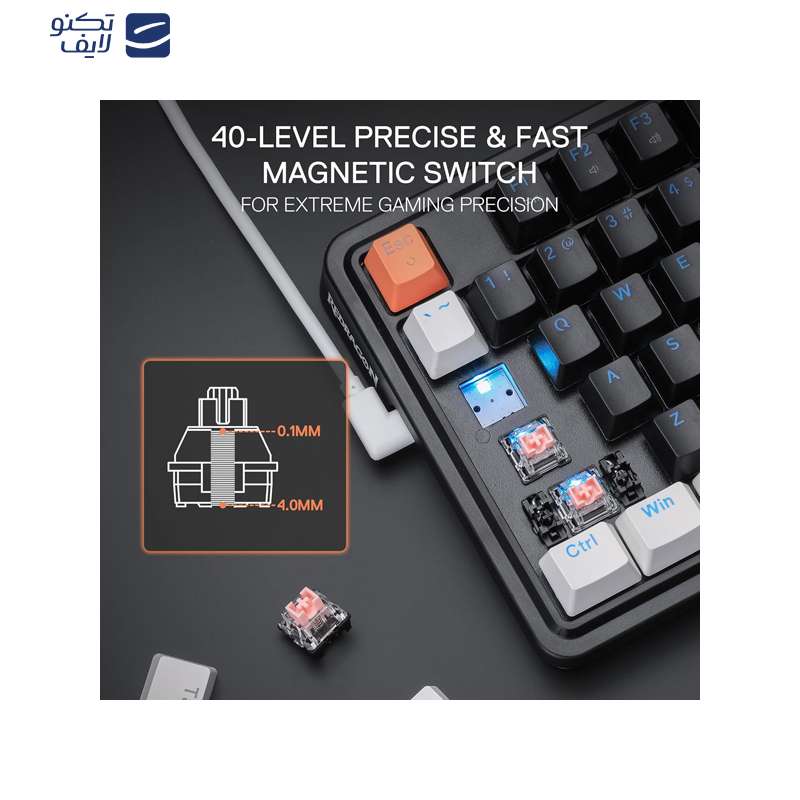 کیبورد گیمینگ ردراگون مدل Landshaker K714WBO RGB