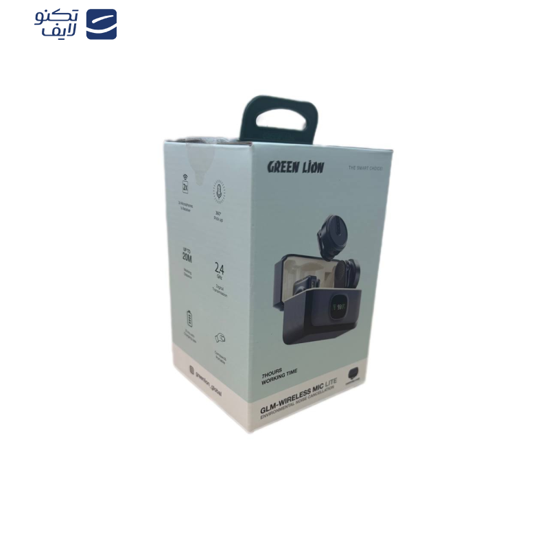 میکروفون بی سیم گرین لاین مدل glm lite new pack با درگاه اتصال تایپ c و لایتنینگ