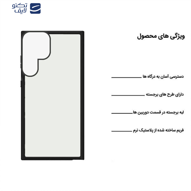 کاور اپیکوی مدل TPU Frame مناسب برای گوشی موبایل سامسونگ Galaxy S25 Ultra