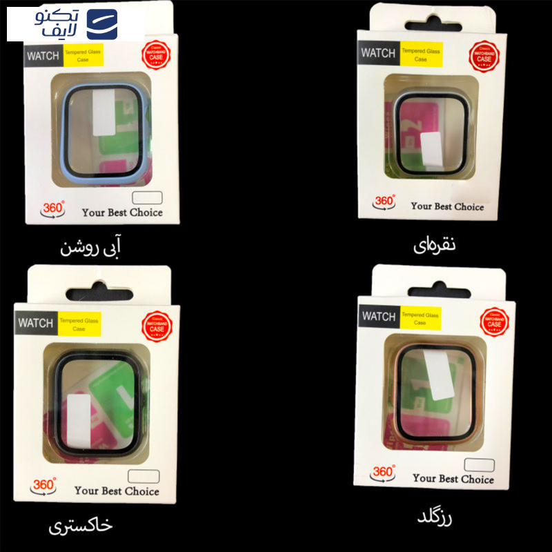 کاور مدل TGC-38MM مناسب برای اپل واچ سری 1/2/3 سایز 38 میلی متری به همراه محافظ صفحه نمایش