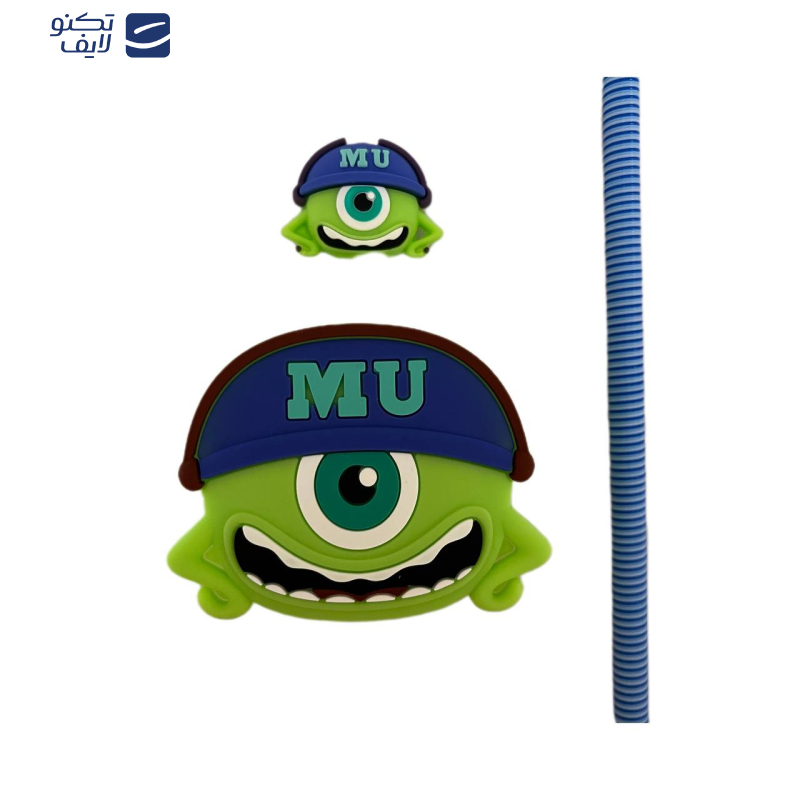 محافظ کابل طرح مایک مدل Silicon  به همراه محافظ شارژ دیواری  مجموعه 4 عددی