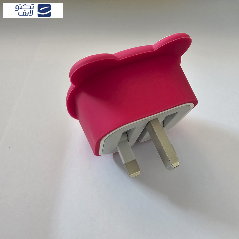 محافظ شارژر دیواری طرح فانتزی مدل خرس