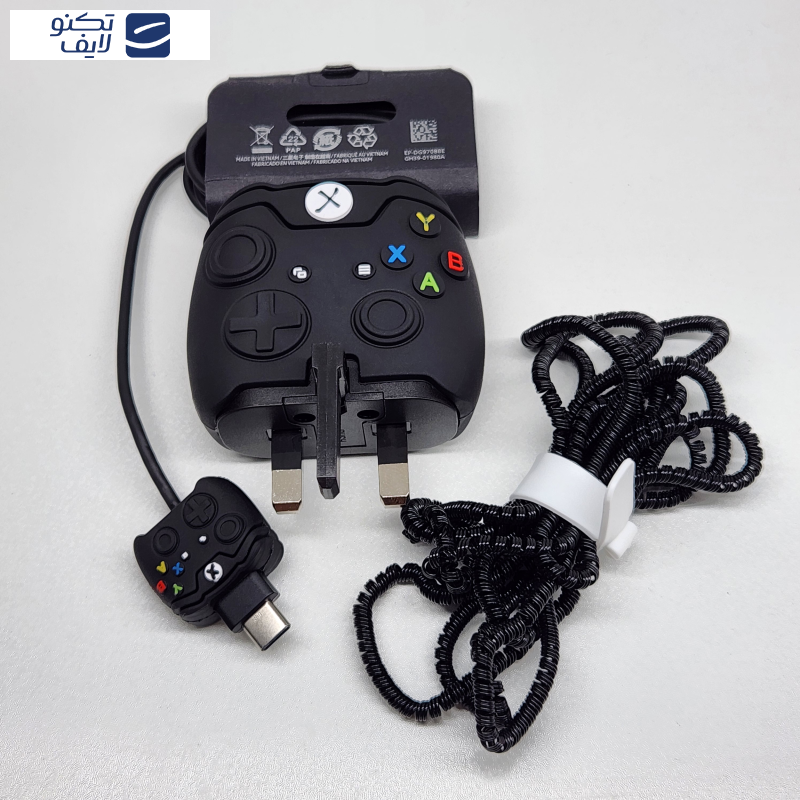 محافظ کابل مدل فانتزی طرح دسته کنسول به همراه محافظ شارژ دیواری مجموعه 4 عددی