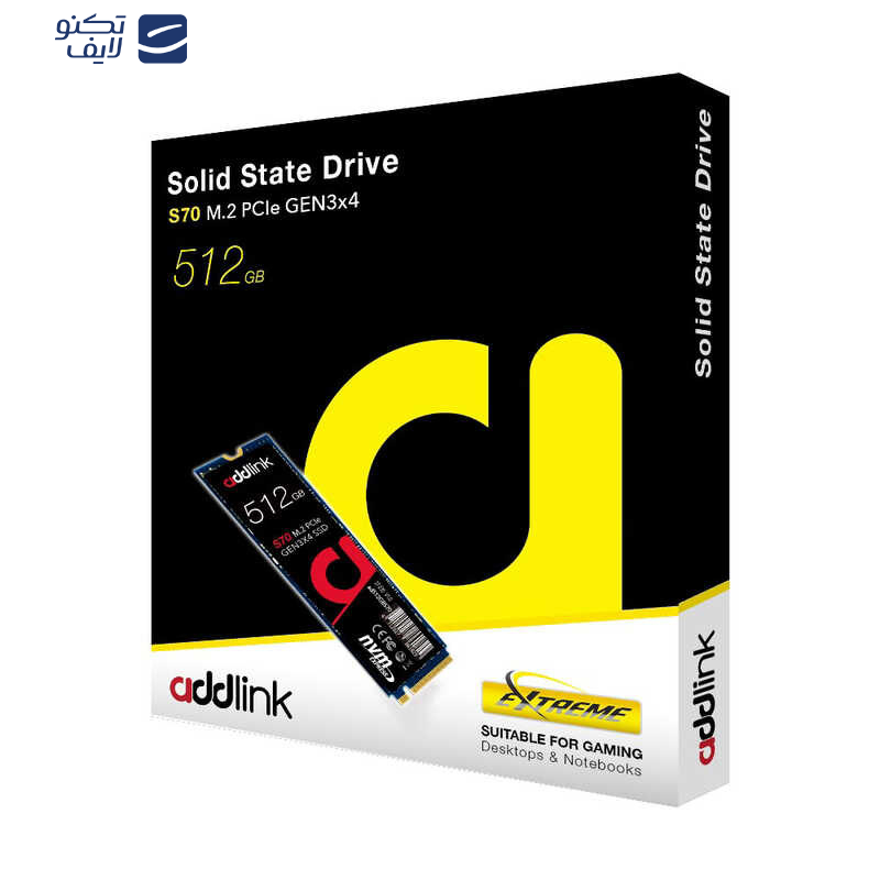 اس اس دی اینترنال ادلینک مدل S70 ظرفیت 512 گیگابایت