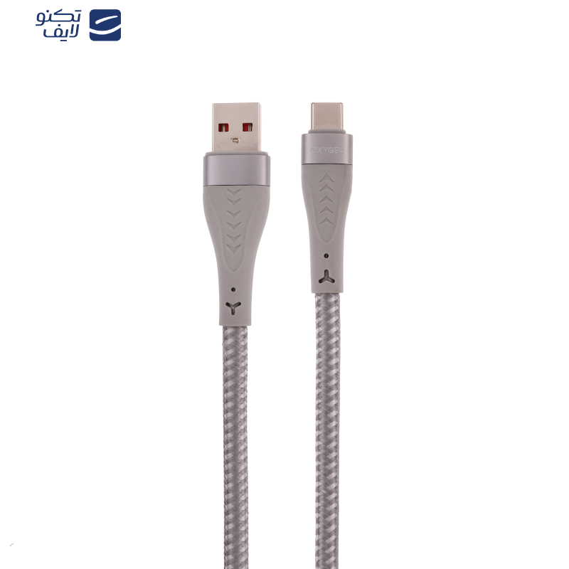 کابل تبدیل USB-A به USB-C اکسیژن مدل LX-3 طول 1 متر
