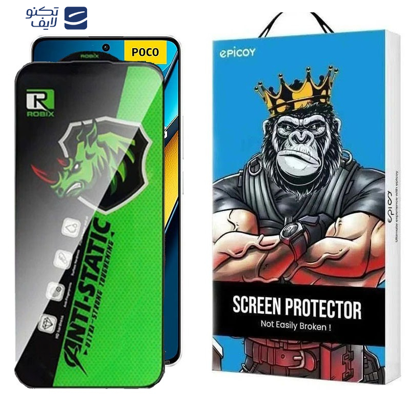 محافظ صفحه نمایش اپیکوی مدل Rhino Robix مناسب برای گوشی موبایل شیائومی Poco X7 Pro /X6 Pro / Redmi Note 14 /Turbo 4