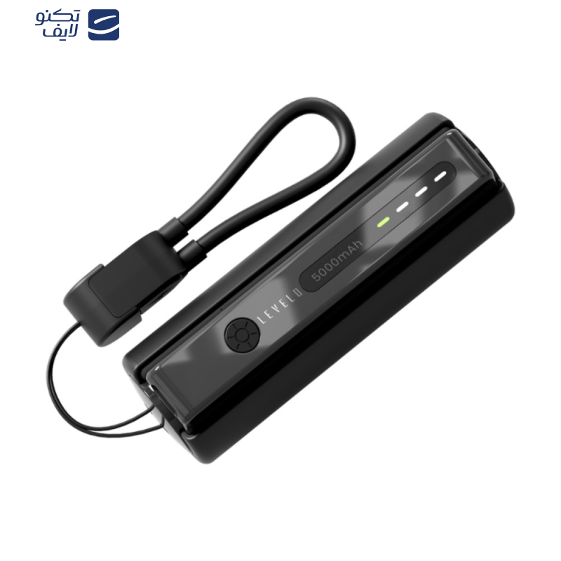پاوربانک لولو مدل nova ظررفیت 5000 میلی آمپر ساعت به همراه چراغ قوه