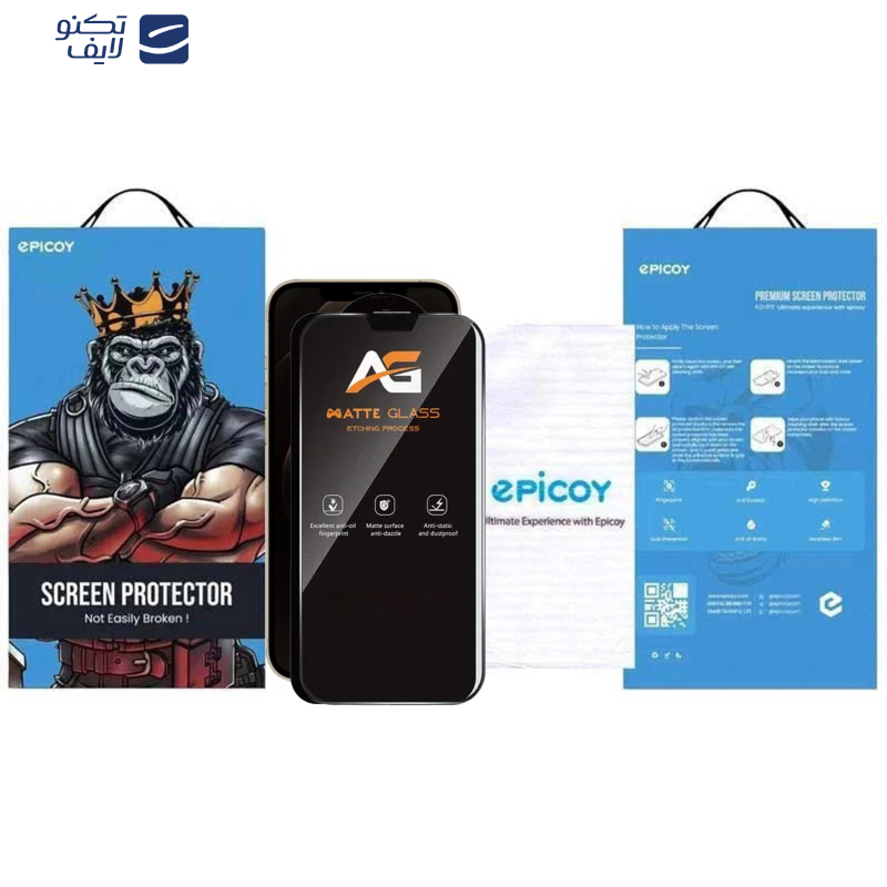 محافظ صفحه نمایش مات اپیکوی مدل AG Matte Etching مناسب برای گوشی موبایل اپل iPhone 13 pro max/ 14 Plus