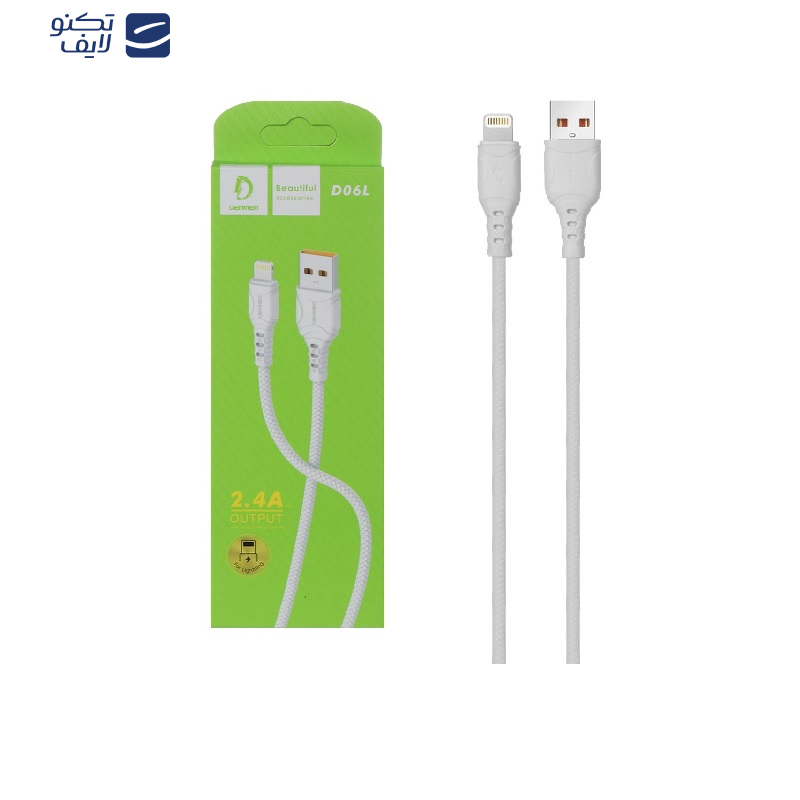 کابل تبدیل USB به لایتنینگ دنمن مدل D06L طول 1 متر