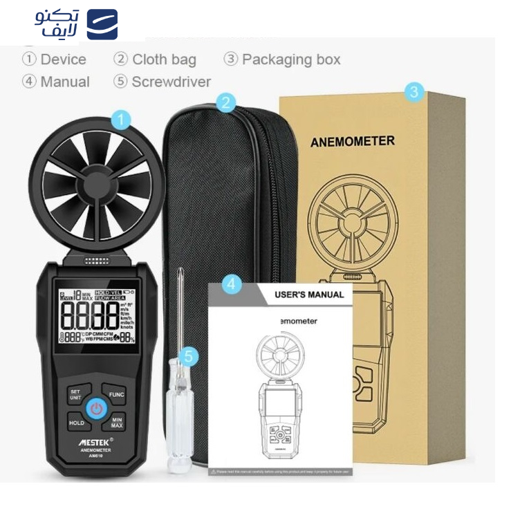 سرعت سنج باد مستک مدل AM610