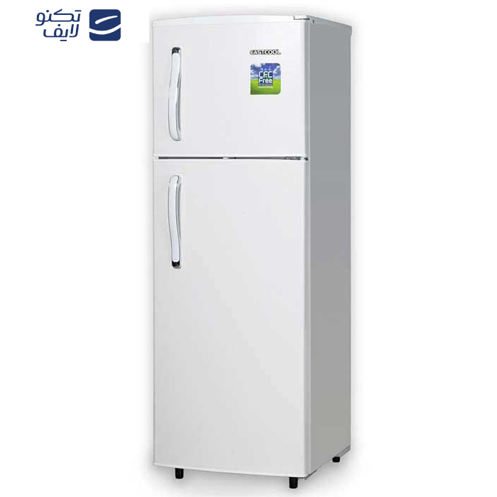 یخچال فریزر 12 فوت ایستکول مدل 296200 با ارتفاع 152.5، پهنای 53.5 و عمق 59 سانتی متر، میزان مصرف انرژی C، دارای 3 طبقه در یخچال و 2 طبقه در فریزر، دارای بدنه فولاد کربنی خودرنگ