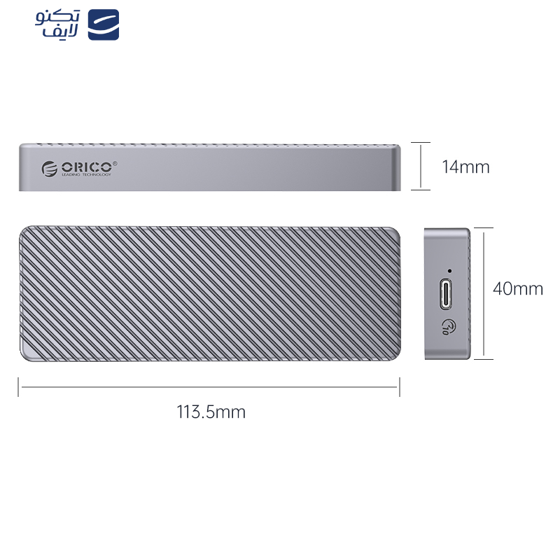 قاب M.2 NVMe SSD 20Gbps اوریکو مدل M213C3-G4
