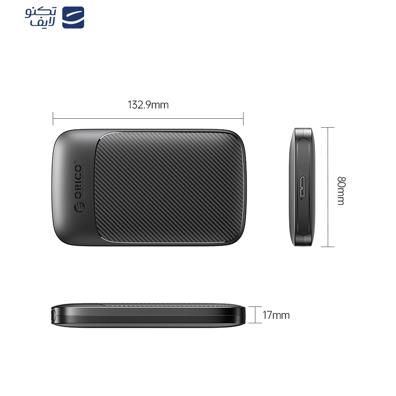 باکس اس اس دی و هارد ۲.۵ اینچ اوریکو مدل ۲۰۲۰U3-V1