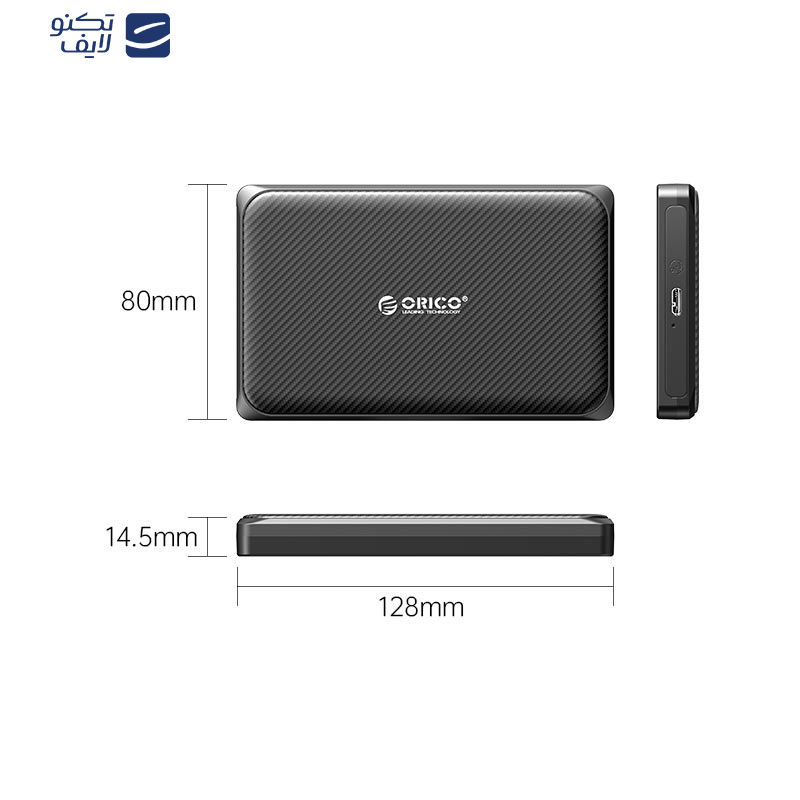قاب هارددیسک اکسترنال 2.5 اینچی اوریکو مدل 2189U3-V1