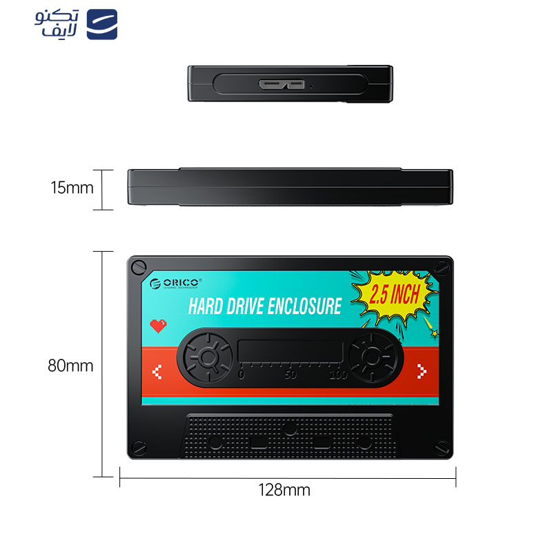 قاب هارد اکسترنال اوریکو مدل 2580U3-V1