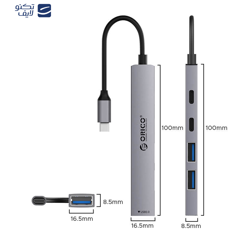 هاب ۵ پورت USB اوریکو مدل YSB4-U2