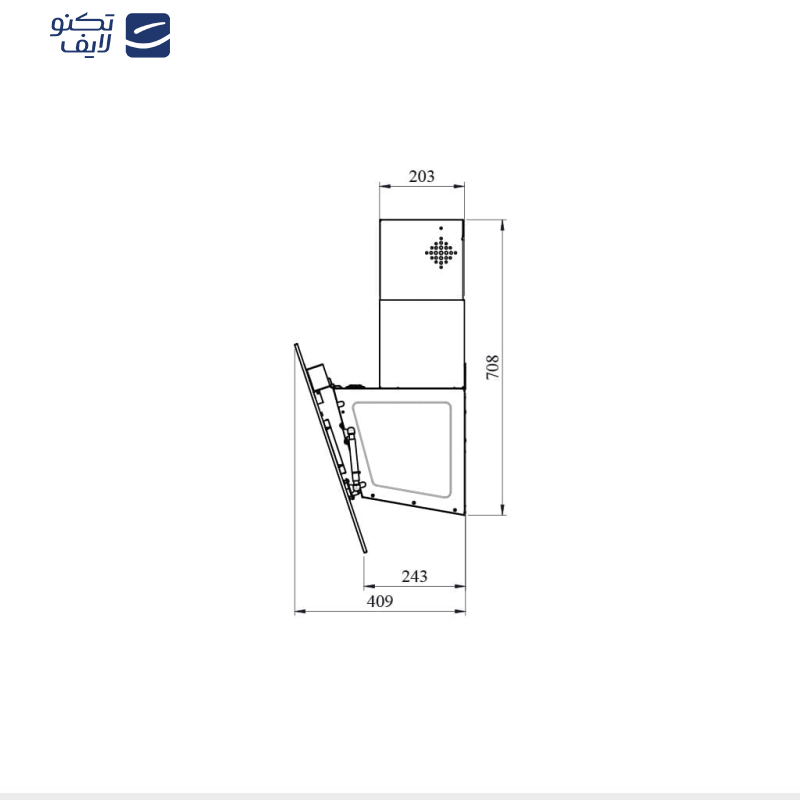 هود مورب کن مدل اطلس v2 سایز 60