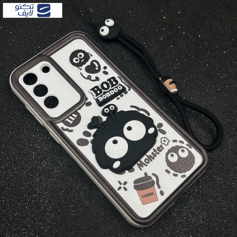 کاور قاب میلیونی مدل BOBDOG-MW مناسب برای گوشی موبایل سامسونگ Galaxy S21 FE به همراه بند آویز