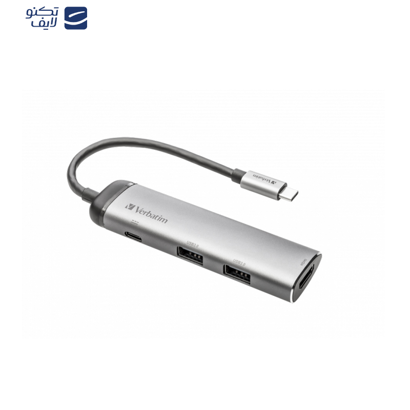 هاب 4 پورت USB-C ورباتیم مدل 49140
