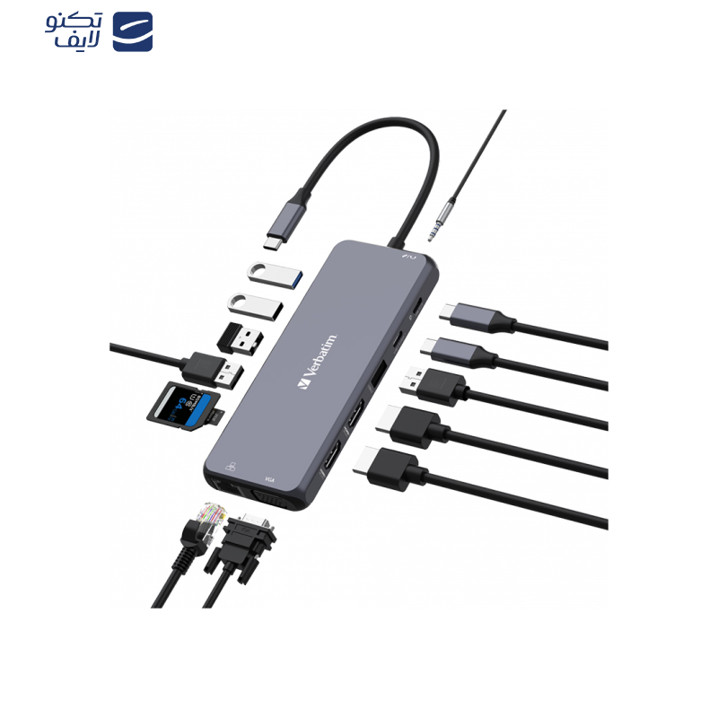 هاب 14 پورت USB-C ورباتیم مدل CMH-14