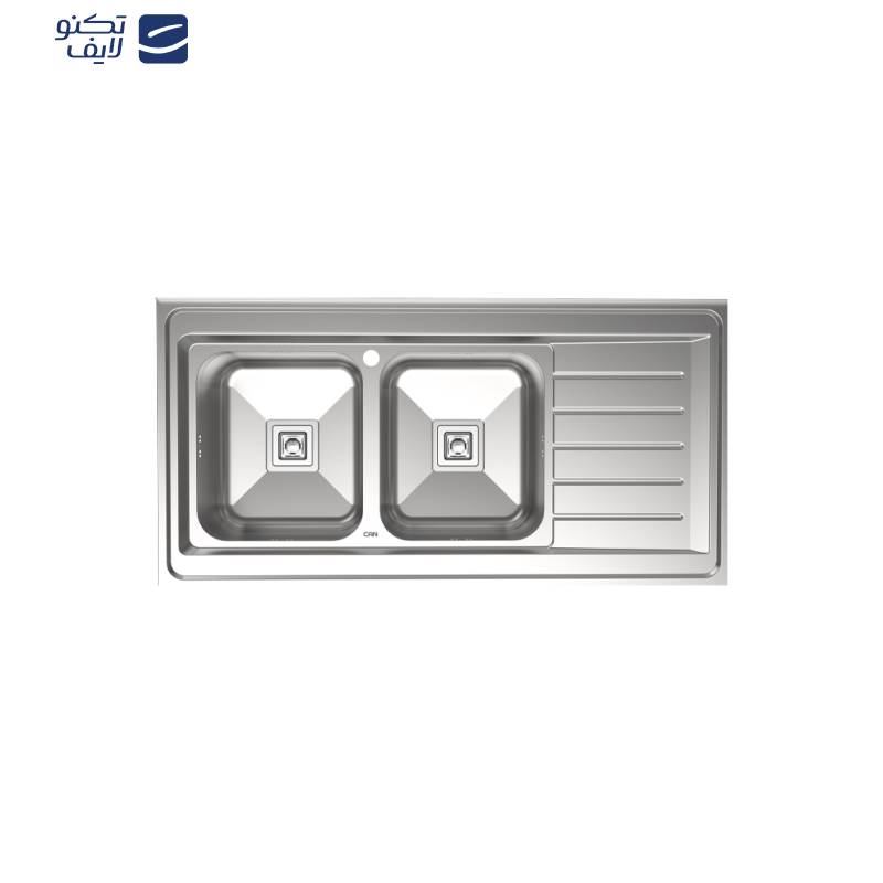 سینک ظرفشویی استیل کن مدل 9102s روکار