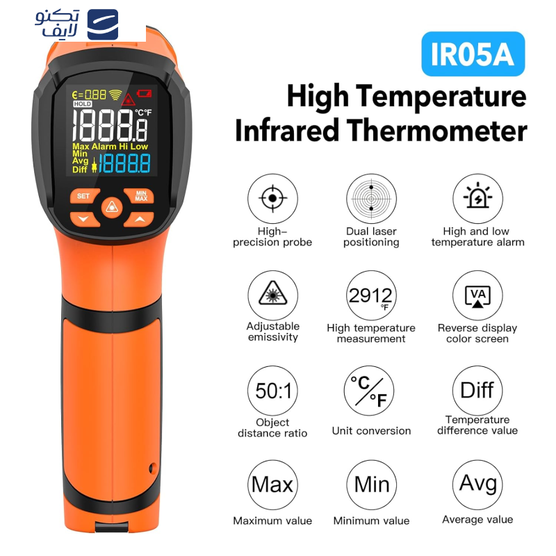 ترمومتر لیزری مستک مدل IR05A