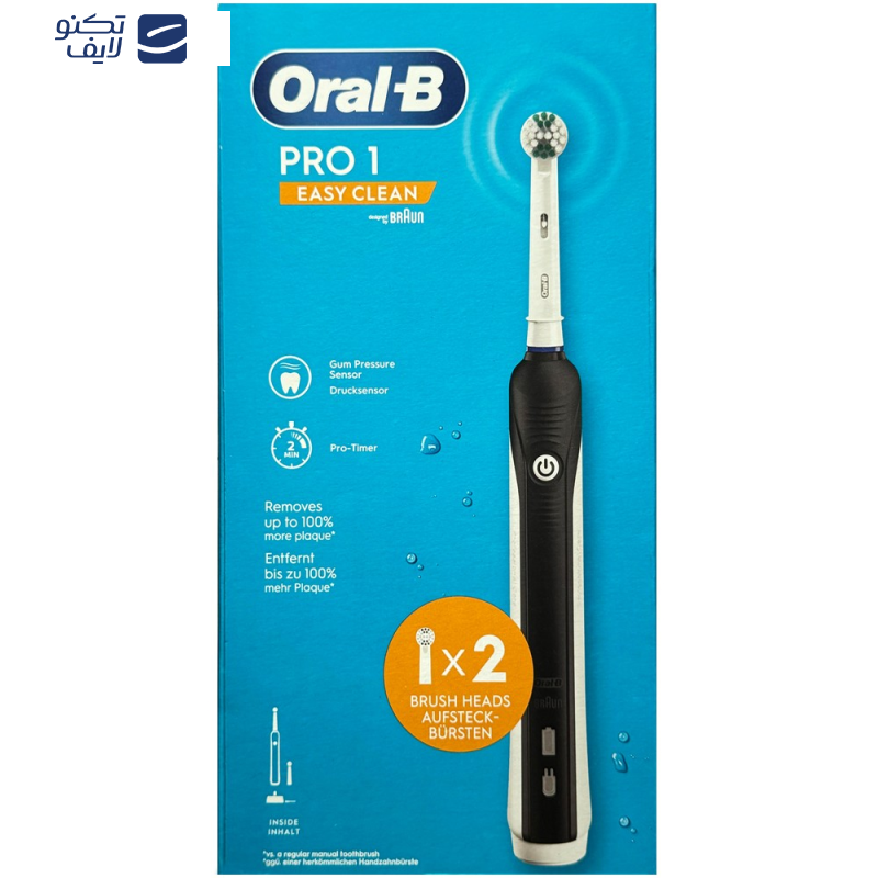 مسواک برقی اورال-بی مدل PRO 1 Easy Clean به همراه سری یدک مسواک برقی اورال-بی مدل PRO 1 Easy Clean به همراه سری یدک