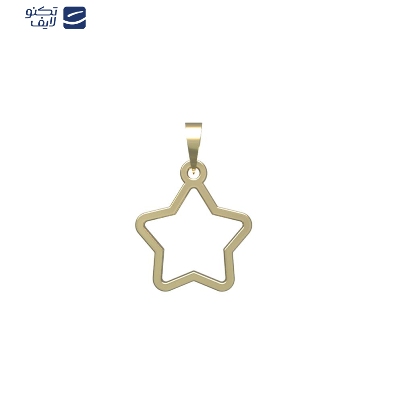 آویز گردنبند طلا 18 عیار زنانه مدوپد مدل ستاره کد PA1-15352