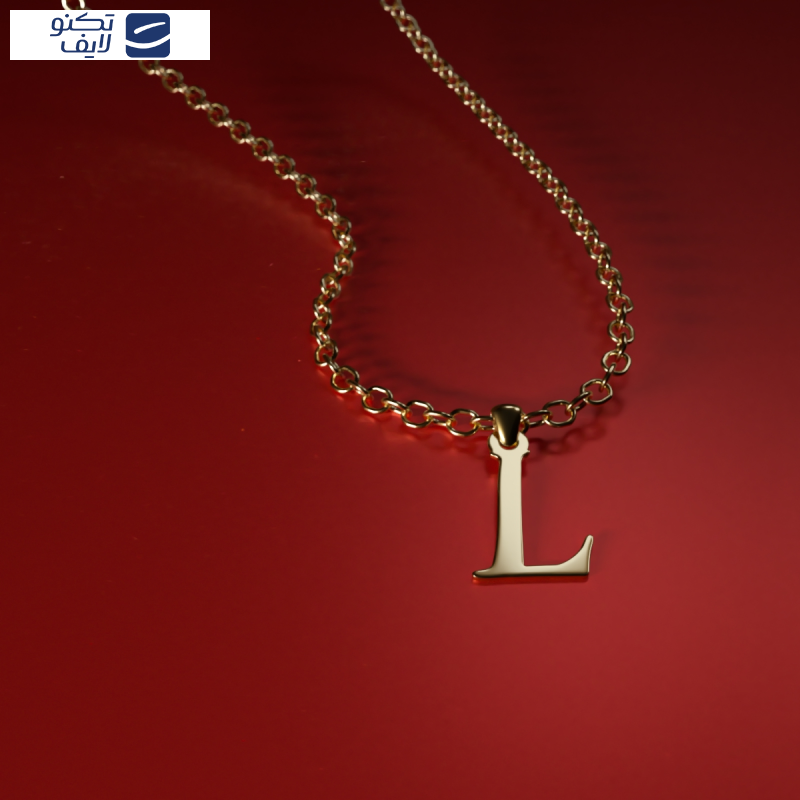 آویز گردنبند طلا 18 عیار زنانه مدوپد مدل  حرف L کد kc19145