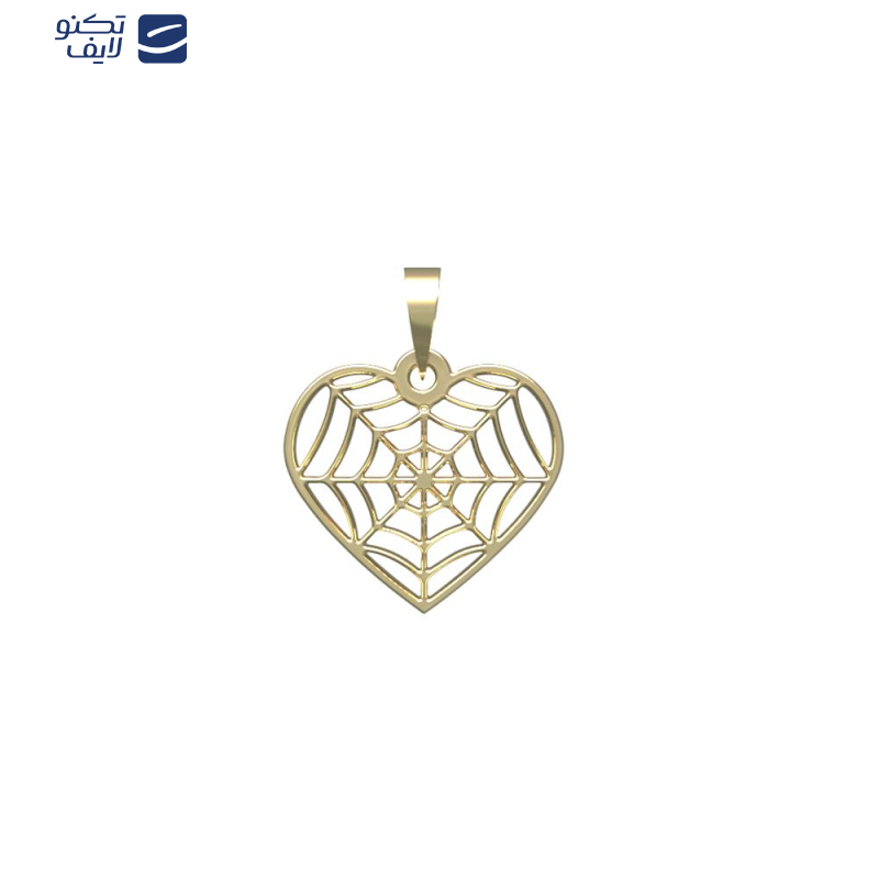 آویز گردنبند طلا 18 عیار زنانه مدوپد مدل قلب کد PA1-13704