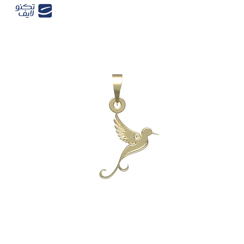 آویز گردنبند طلا 18 عیار زنانه مدوپد مدل پرنده کد PA1-14739
