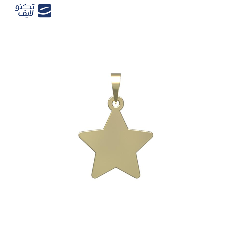 آویز گردنبند طلا 18 عیار زنانه مدوپد مدل ستاره کد PA1-15346