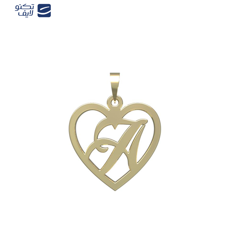 آویز گردنبند طلا 18 عیار زنانه مدوپد مدل حرف A کد PA1-12873